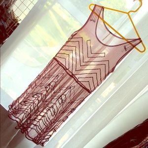 Sheer Art Deco Dress
